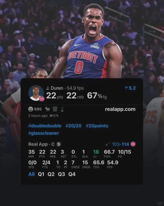 活塞队60胜创队史新高 坝上双核成崛起关键